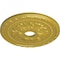 Ekena Millwork Palmetto Ceiling Medallion (Fits Canopies up to 5"), 20 7/8"OD x 3 5/8"ID x 1 5/8"P, Rich Gold CM20PMRGS - alternate 2